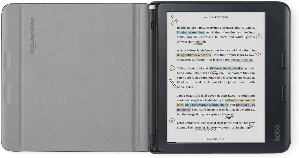 Kobo Libra Colour SleepCover Case - Black - Image 2