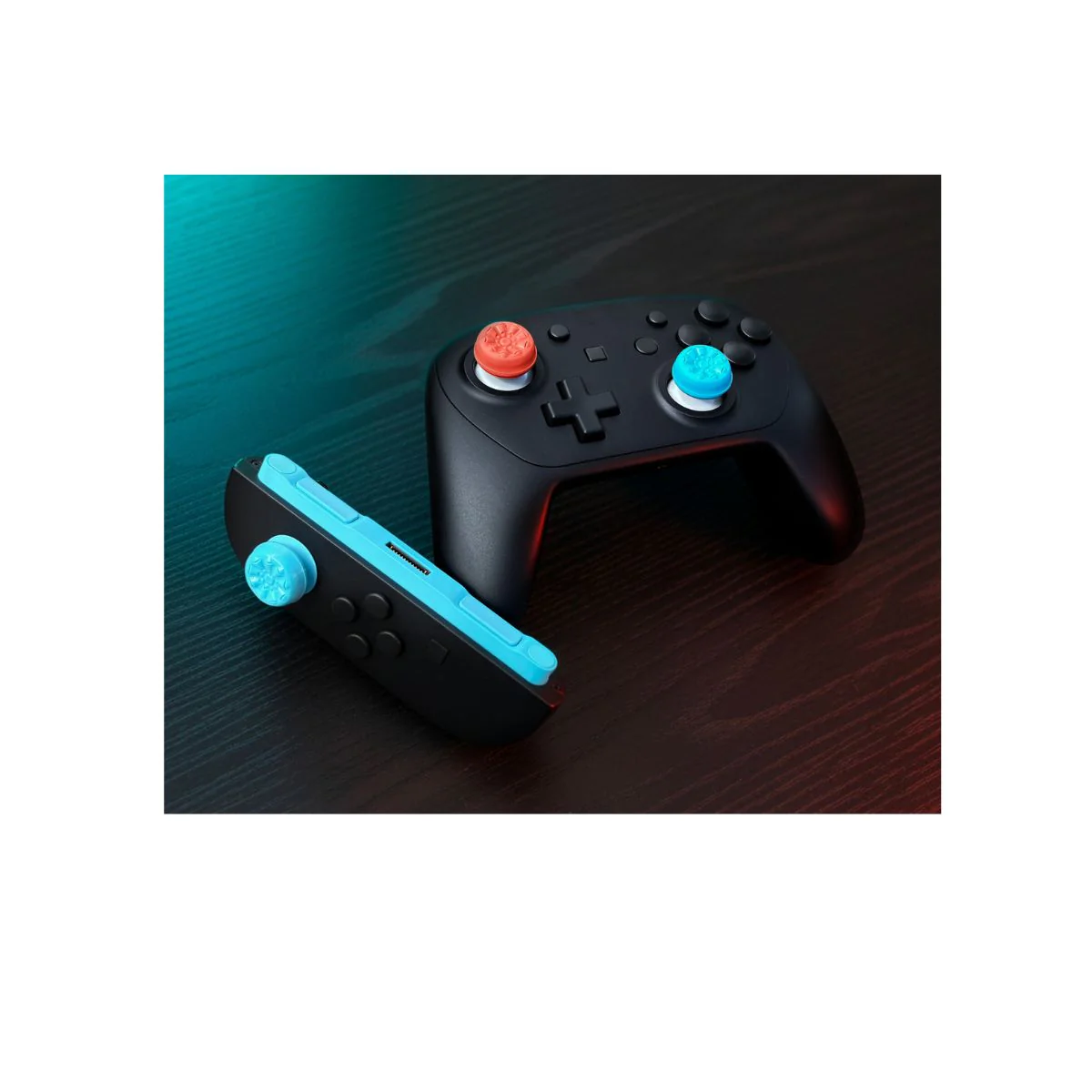 KONTROLFREEK Thumb Grips Galaxy Edition - Red and Blue Nintendo Switch 2 Thumb Grips - Image 2