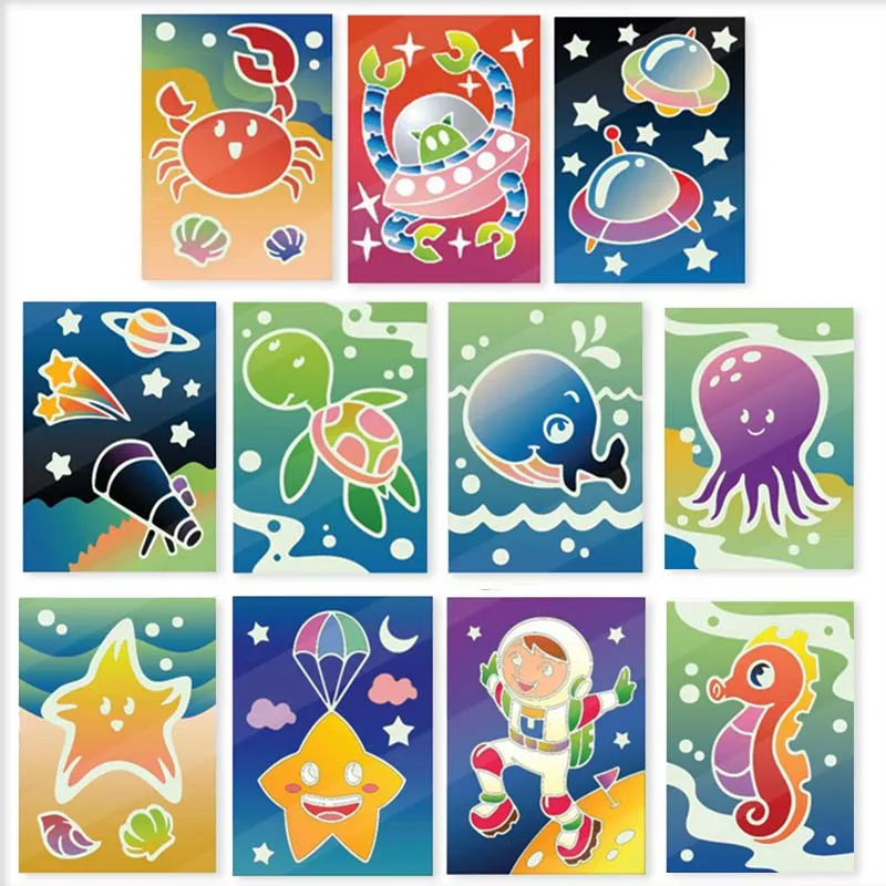 KS ART N CRAFT GITD SAND ART KIT SEA - Image 2