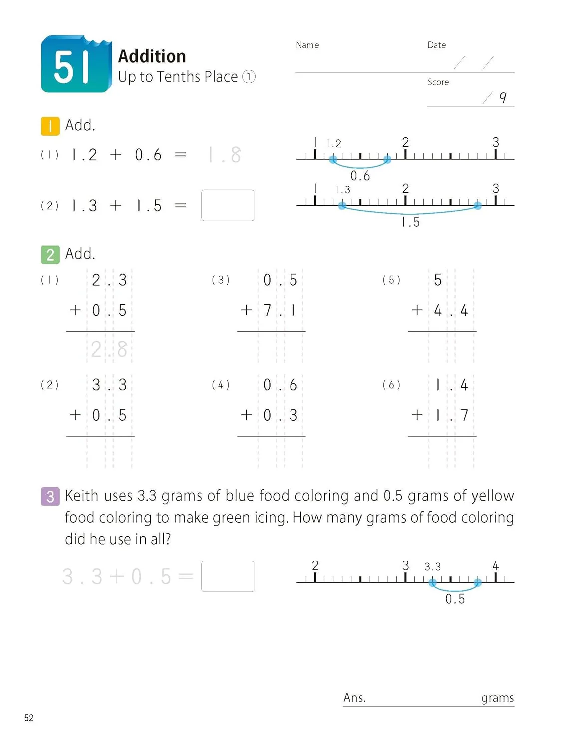 Kumon Math Bites: Grade 4 Fractions & Decimals - Image 4