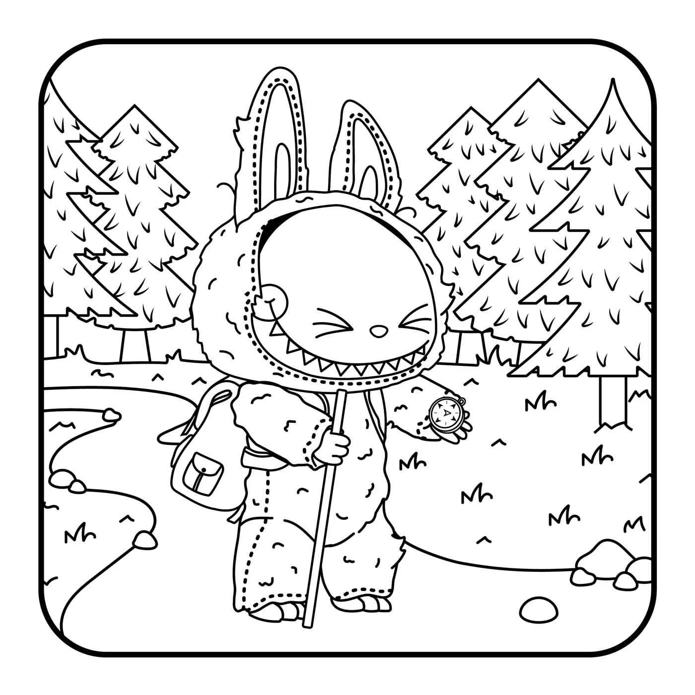 Lafufu Coloring Book (UK) - Image 4