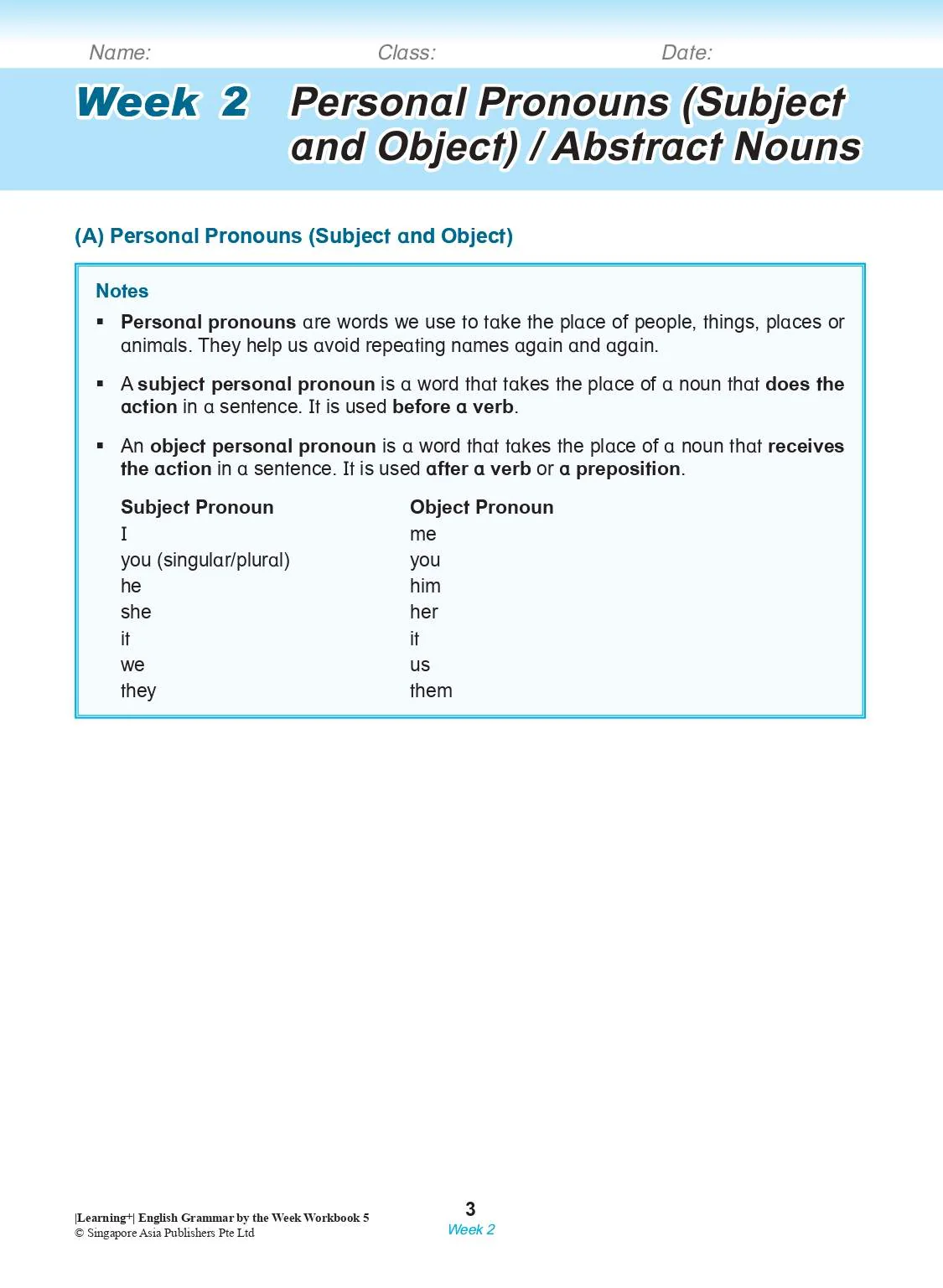 LEARNING+ ENGLISH GRAMMAR by the WEEK Workbook 5 - Image 4
