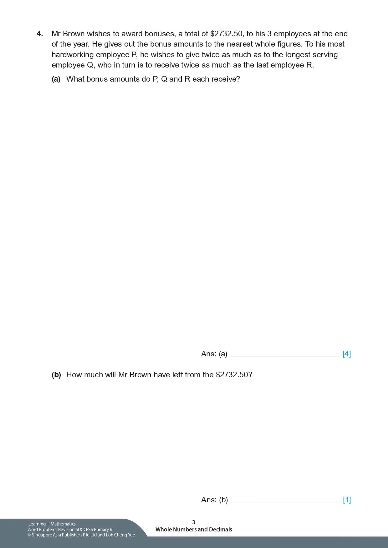 Learning+ Mathematics Word Problems Revision SUCCESS Primary 6 - Image 5