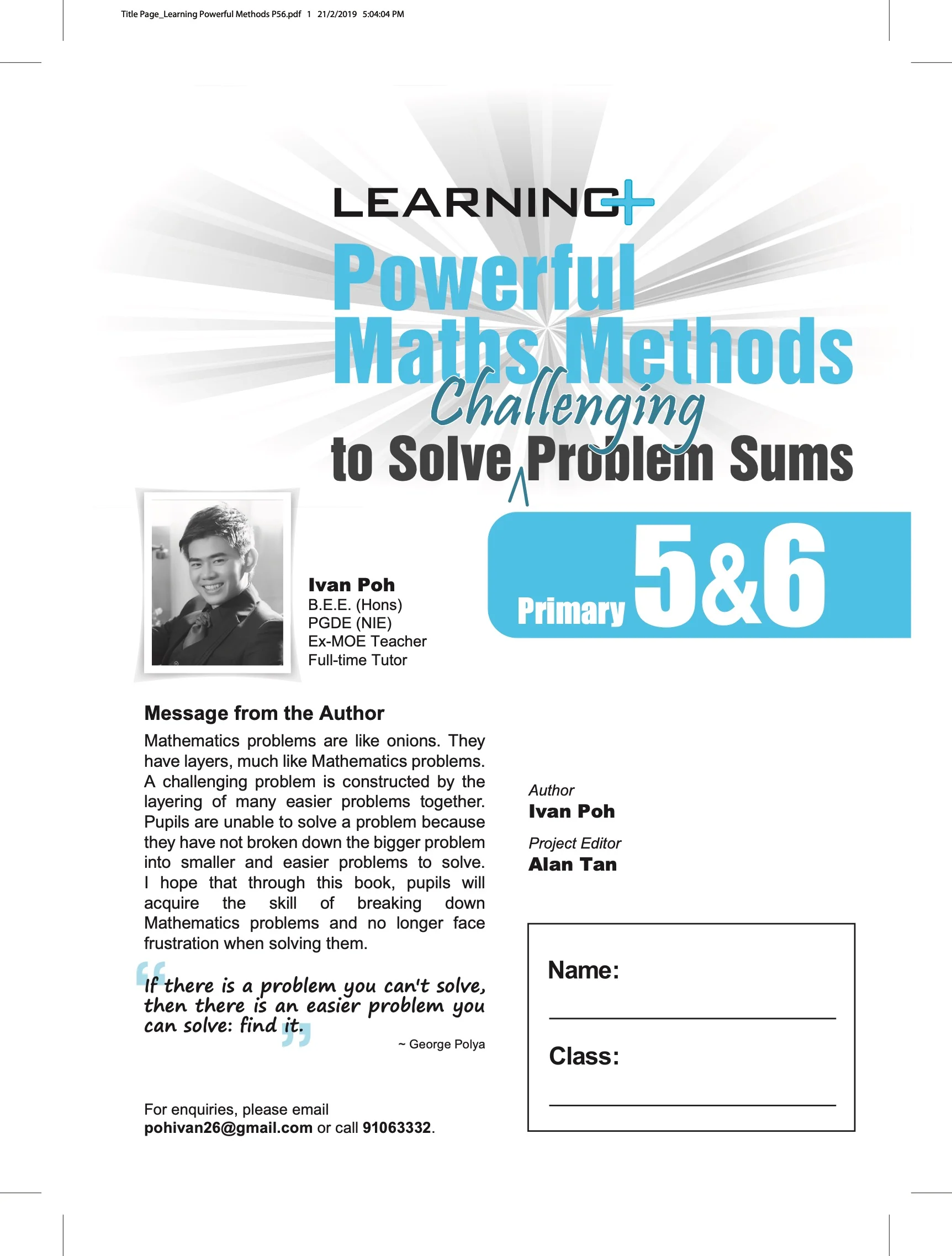 LEARNING+ Powerful Maths Methods to Solve Challenging Problem Sums Primary 5&6 - Image 2