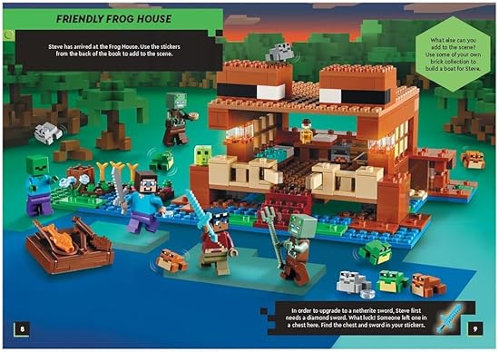 LEGO® Minecraft®: Steve's Netherite Adventure Search & Find Sticker Activity (With Steve Minifigure And Sword) (Lego® Search And Find) – Paperback - Image 3