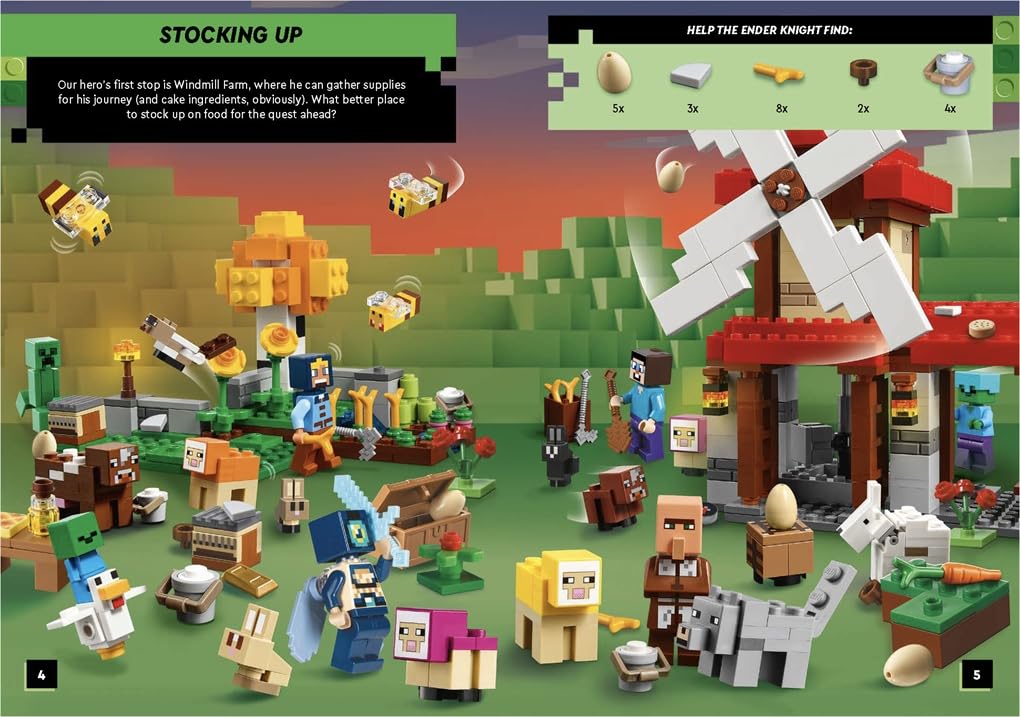 LEGO® Minecraft™: The End Adventure Search & Find Sticker Activity Book (Paperback) - Image 2