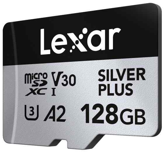 Lexar 128GB Silver Plus C10 R205/W150 Memory Card - Image 2