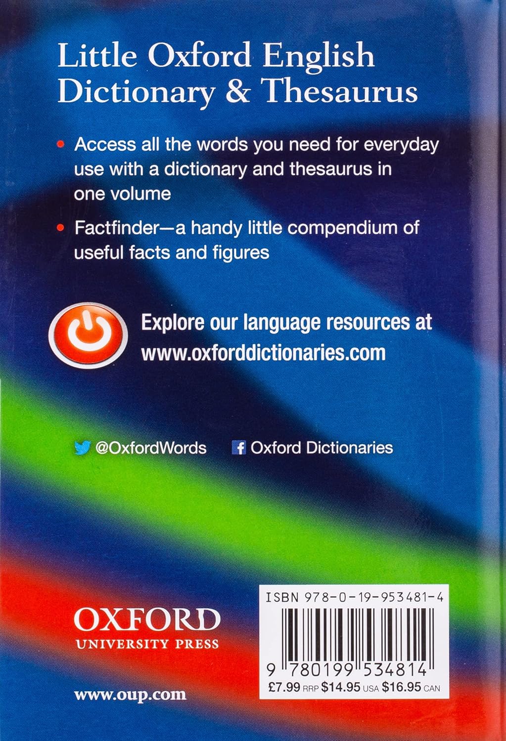 Little Oxford Dictionary and Thesaurus (Hardcover) - Image 2