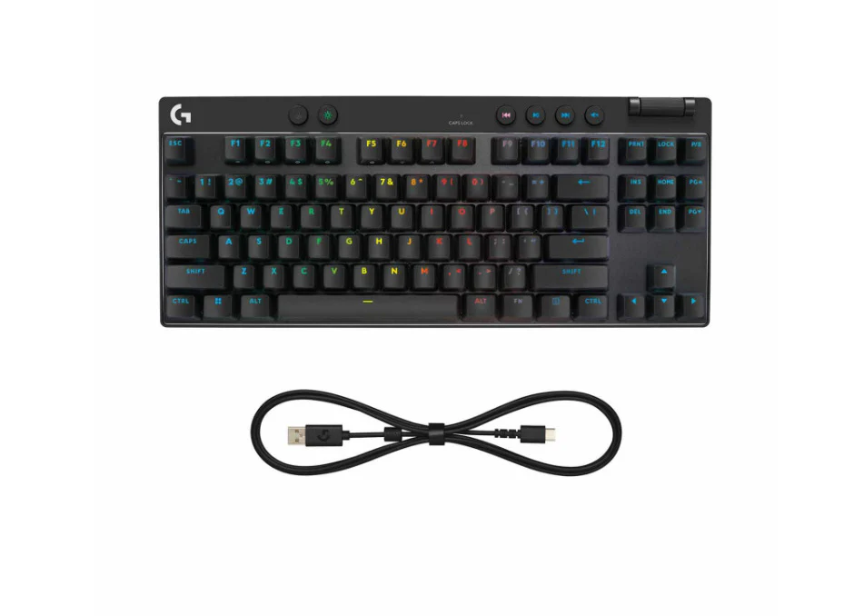 Logitech G PRO X TKL Rapid Keyboard Magnetic Analog Switches - Black English - Image 5