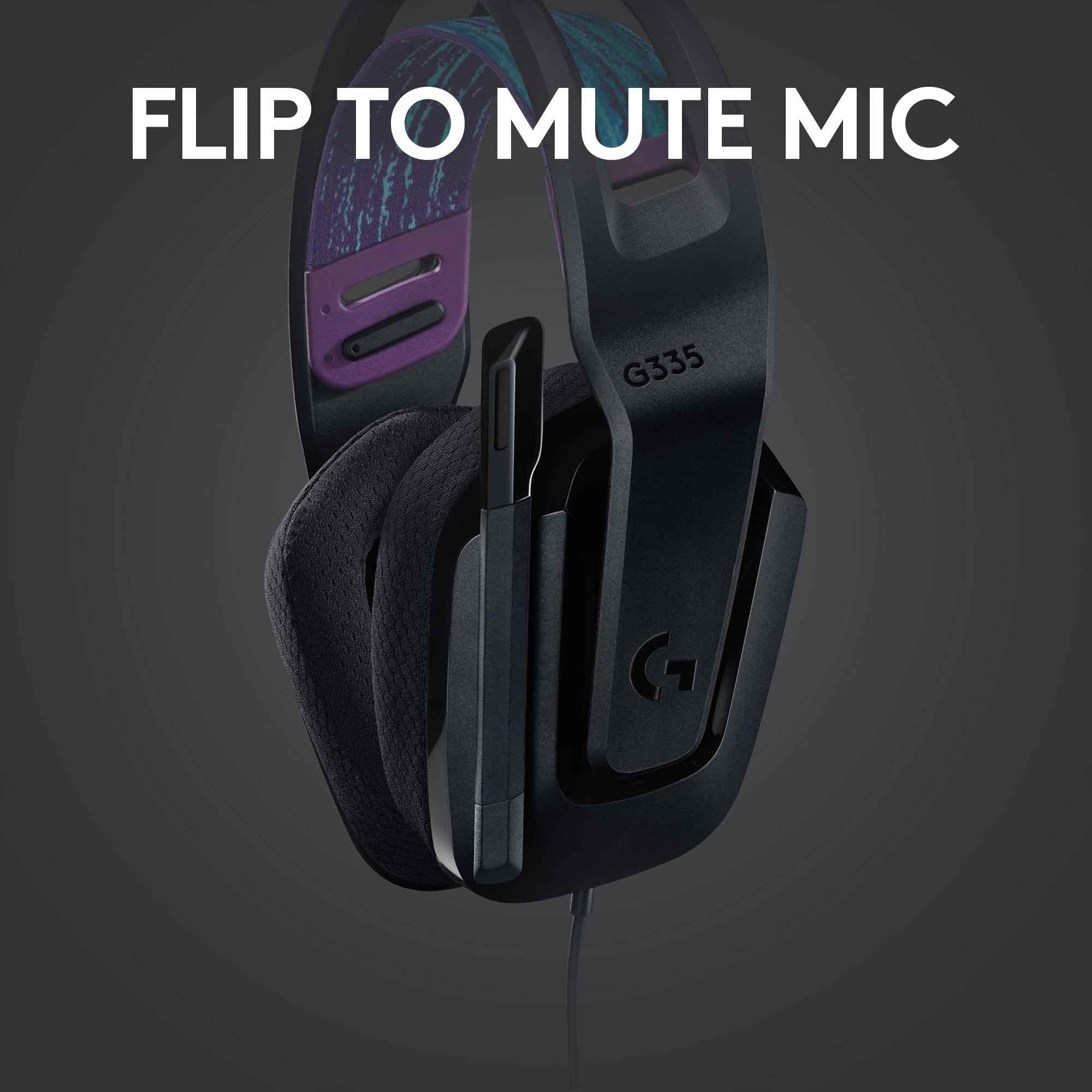 Logitech G335 Wired Gaming Headset - Black - Image 4