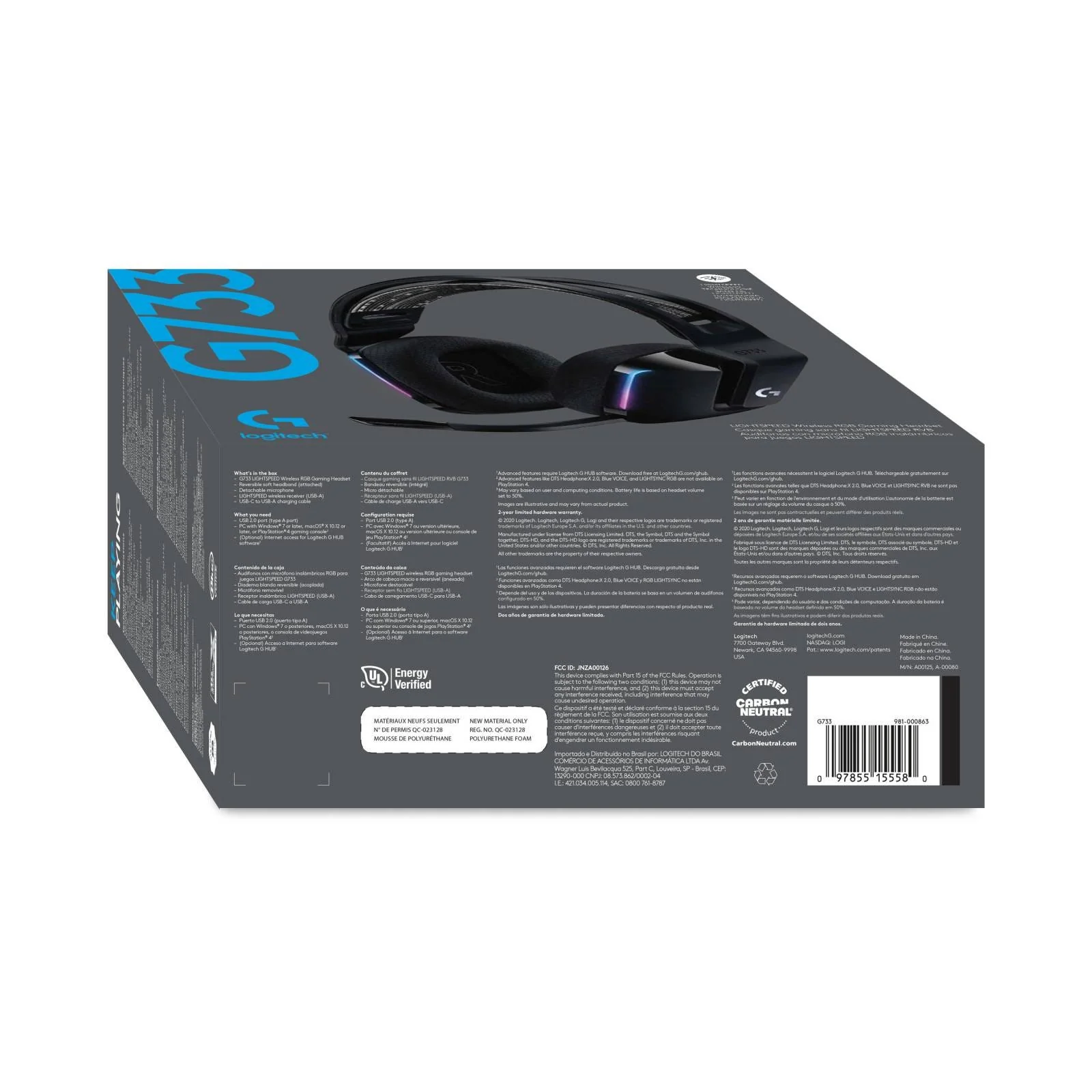 Logitech G733 Ultra-Lightweight, Wireless Gaming Headset - Image 3