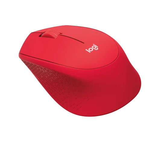 Logitech M331 Silent Plus Wireless Mouse Red - Image 3