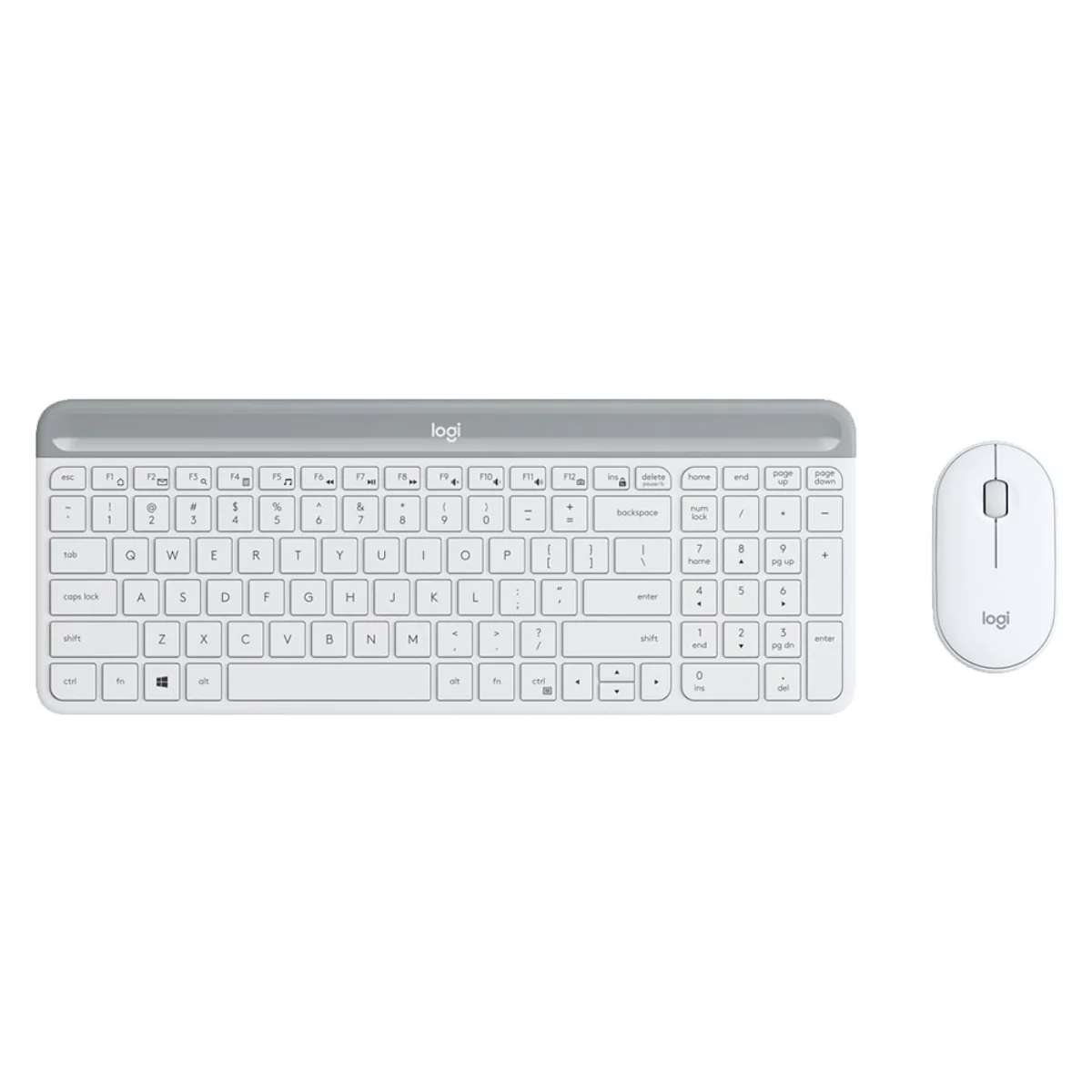 Logitech Mk470 Slim Combo With Nano Receiver 1 White