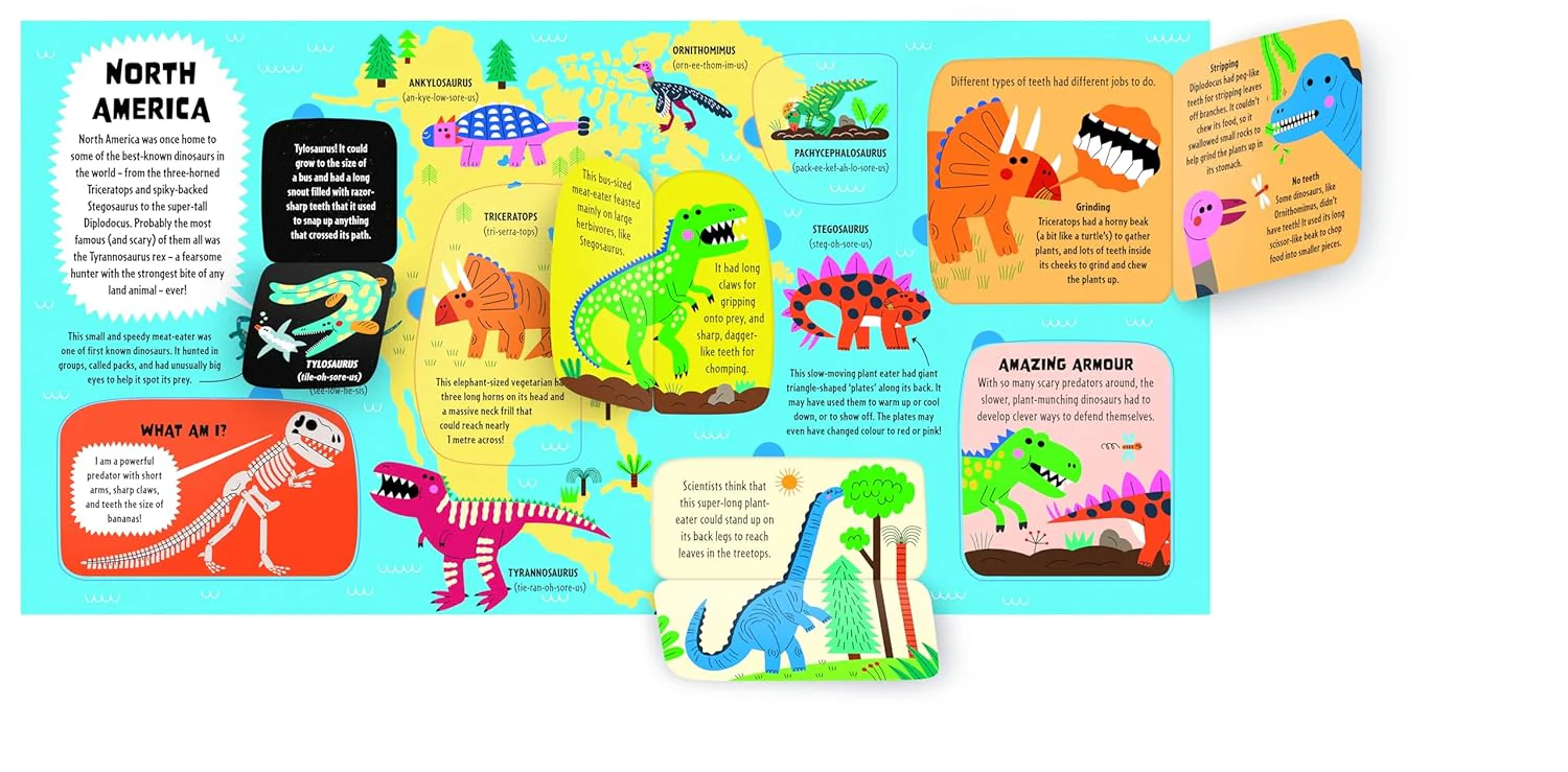 Lonely Planet Kids My First Lift-the-Flap Dinosaur Atlas: Contains Over 50 Flaps to Lift - Image 3