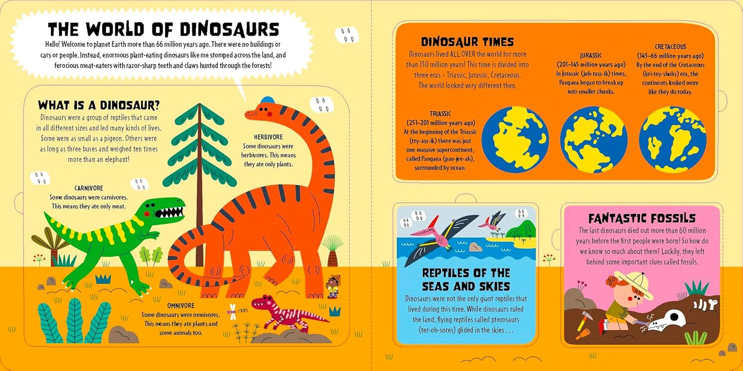 Lonely Planet Kids My First Lift-the-Flap Dinosaur Atlas: Contains Over 50 Flaps to Lift - Image 4