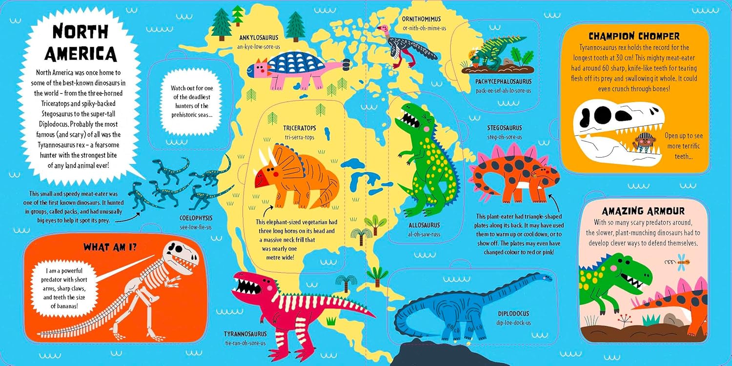 Lonely Planet Kids My First Lift-the-Flap Dinosaur Atlas: Contains Over 50 Flaps to Lift - Image 5