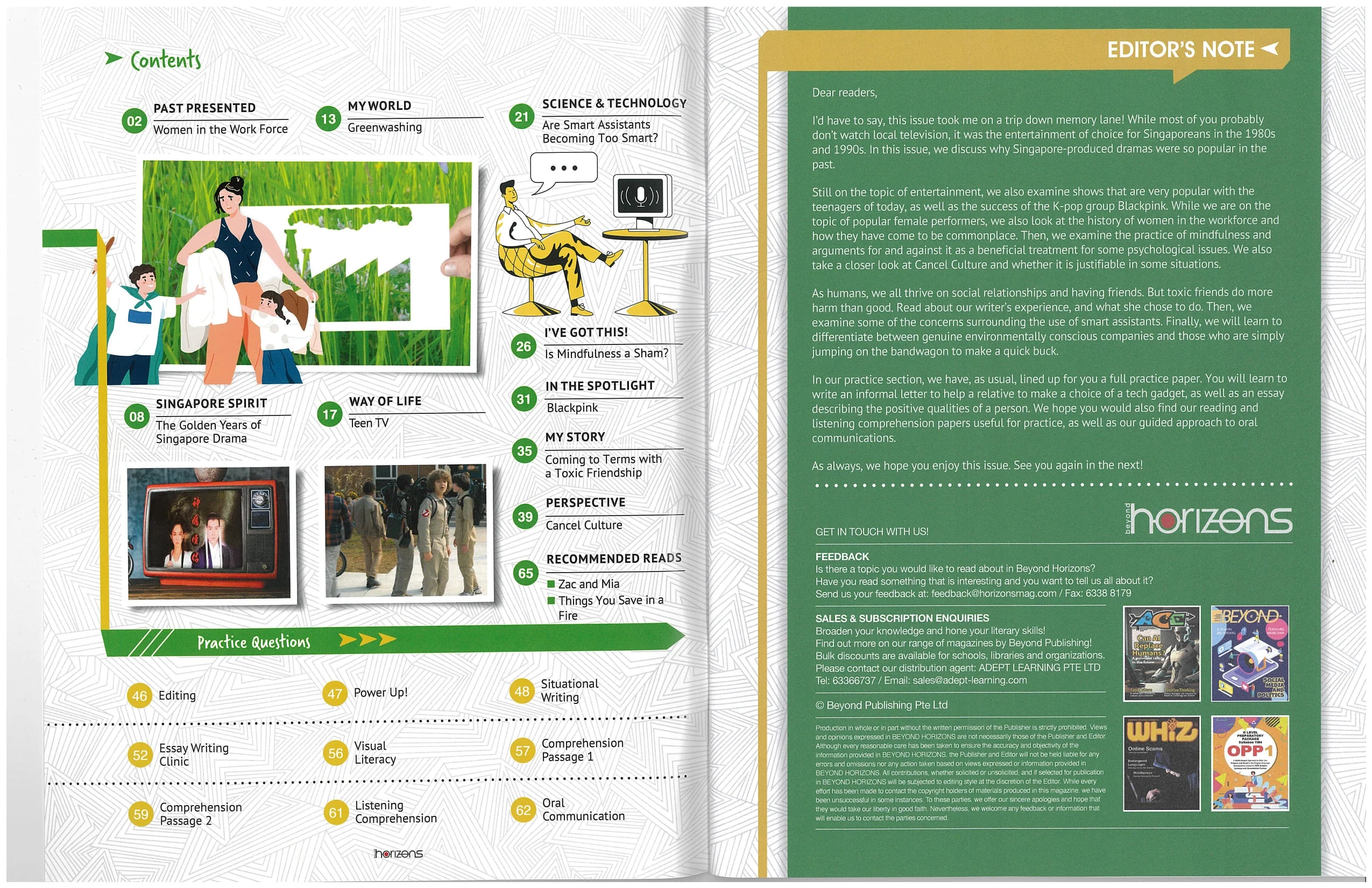 Lower Secondary English (G3) Horizons Magazine Bundle (3 Issues) - Image 5