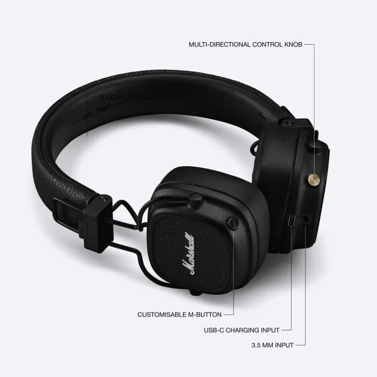 Marshall Major V Bluetooth Headphones - Image 3