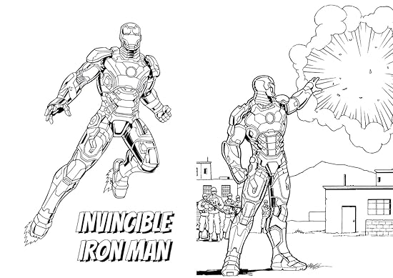Marvel Mixed Superhero Colouring - Image 4