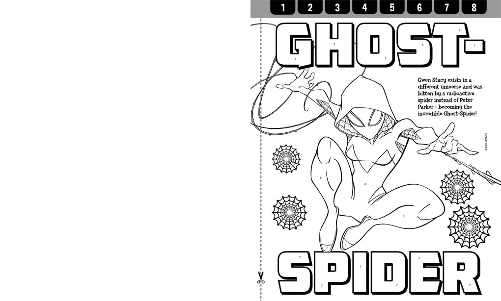 Marvel Spider-Man: Paint By Numbers (Paperback) - Image 3