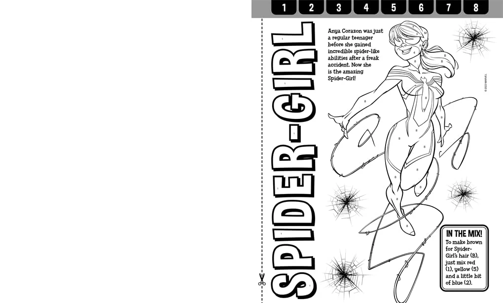 Marvel Spider-Man: Paint By Numbers (Paperback) - Image 5