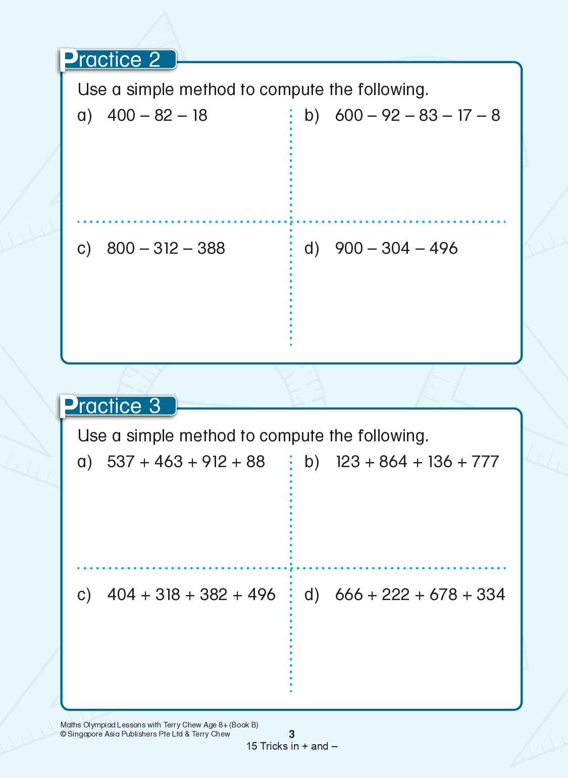 Maths Olympiad Lessons with Terry Chew Age 8+ Book B - Image 5