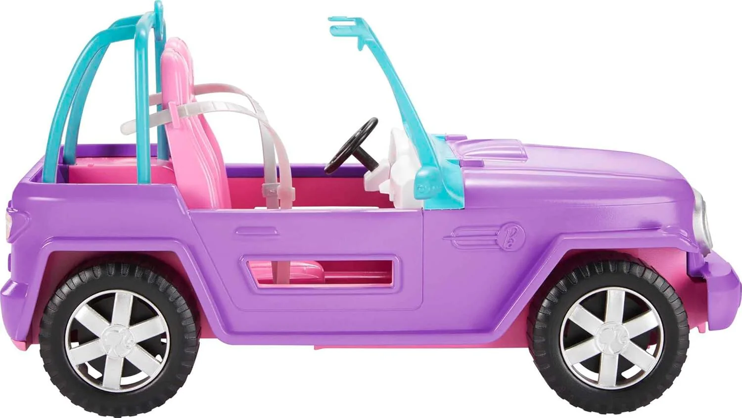 MATTEL BARBIE PURPLE JEEP VEHICLE - Image 2