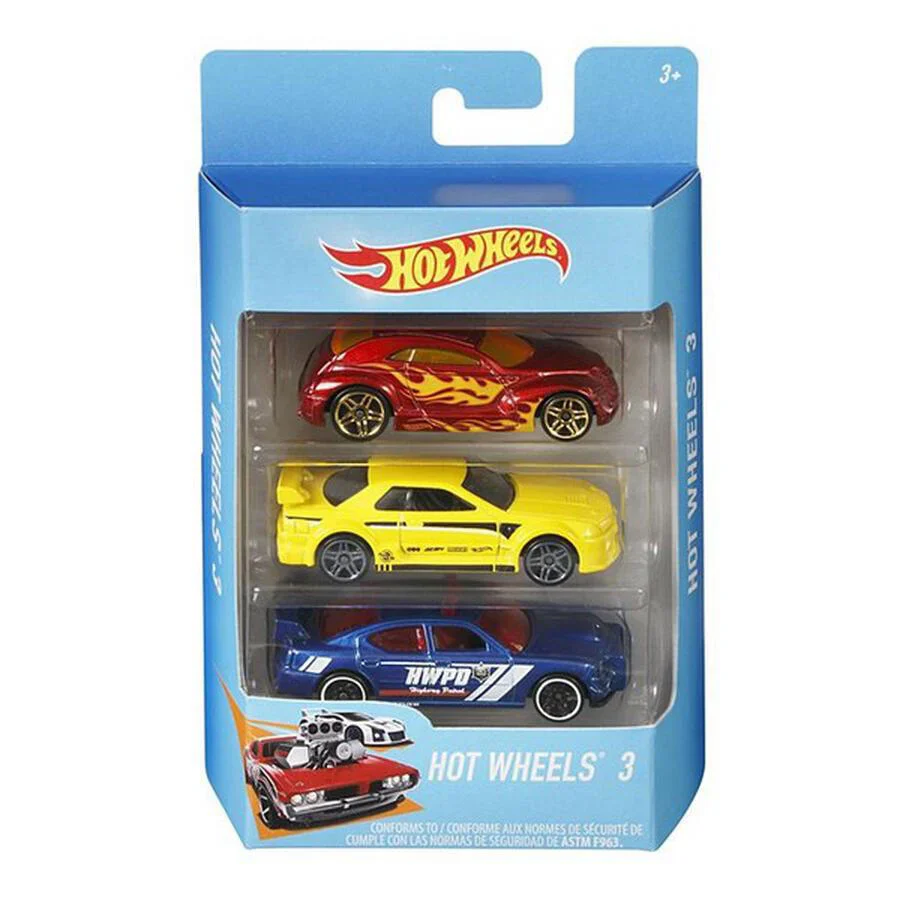MATTEL HOT WHEELS BASIC CAR 3 PACK ASSORTED - Image 2