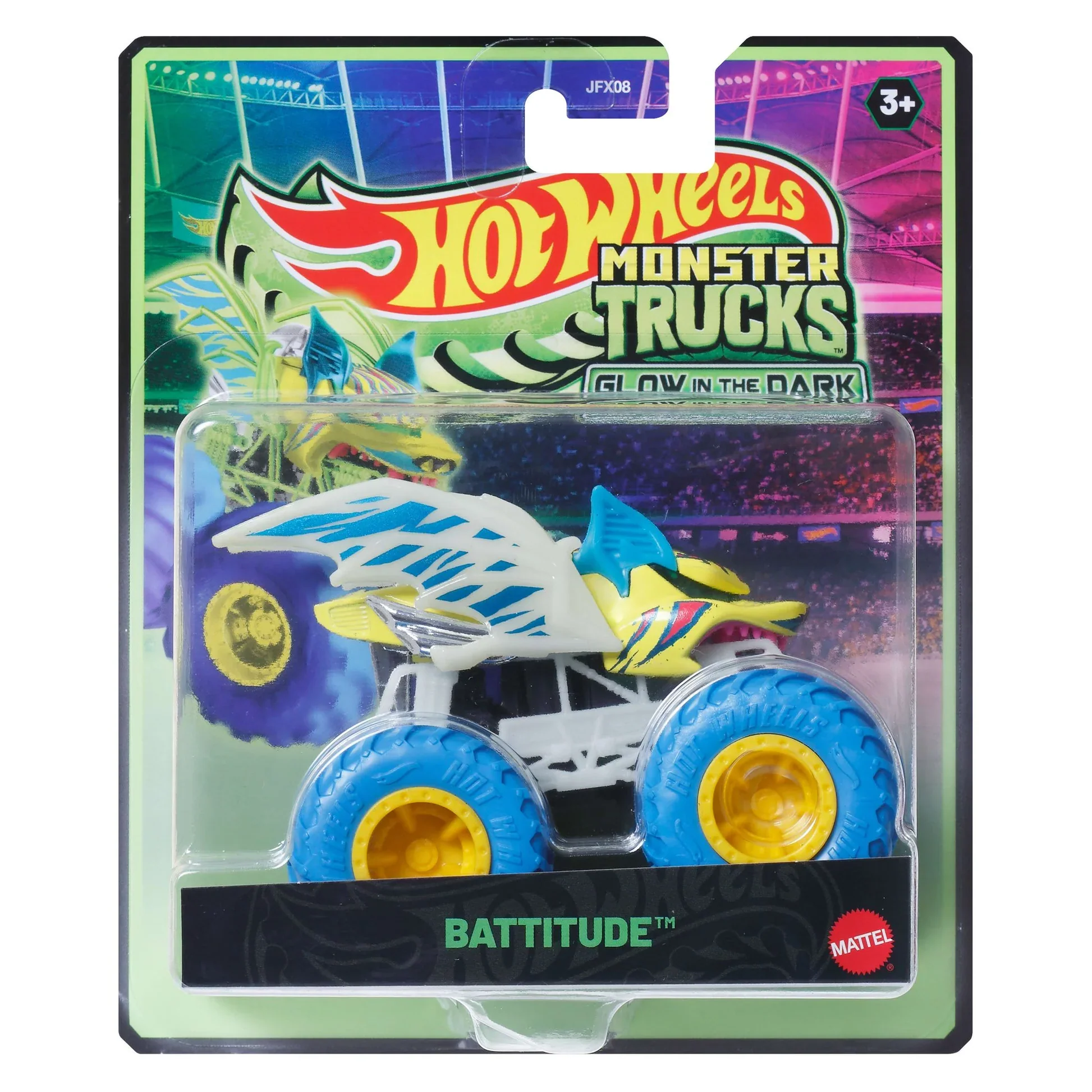 MATTEL HOT WHEELS MONSTER TRUCK GLOW IN THE DARK ASSORTED - Image 5