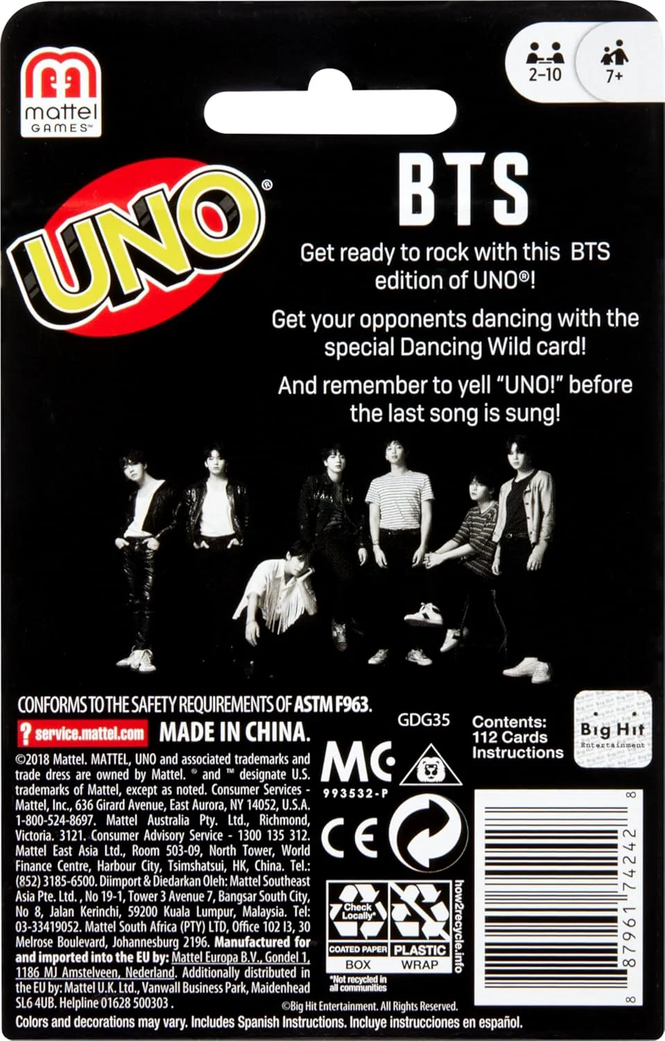 MATTEL UNO BTS CARD GAME - Image 4
