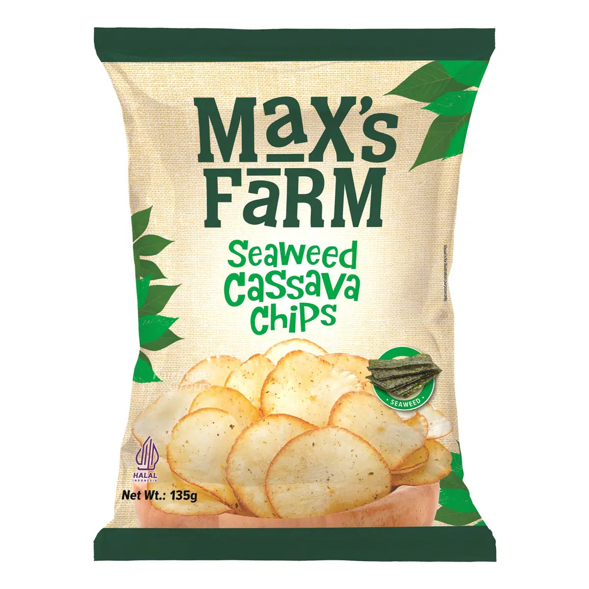 Max's Farm Cassava Chips Seaweed