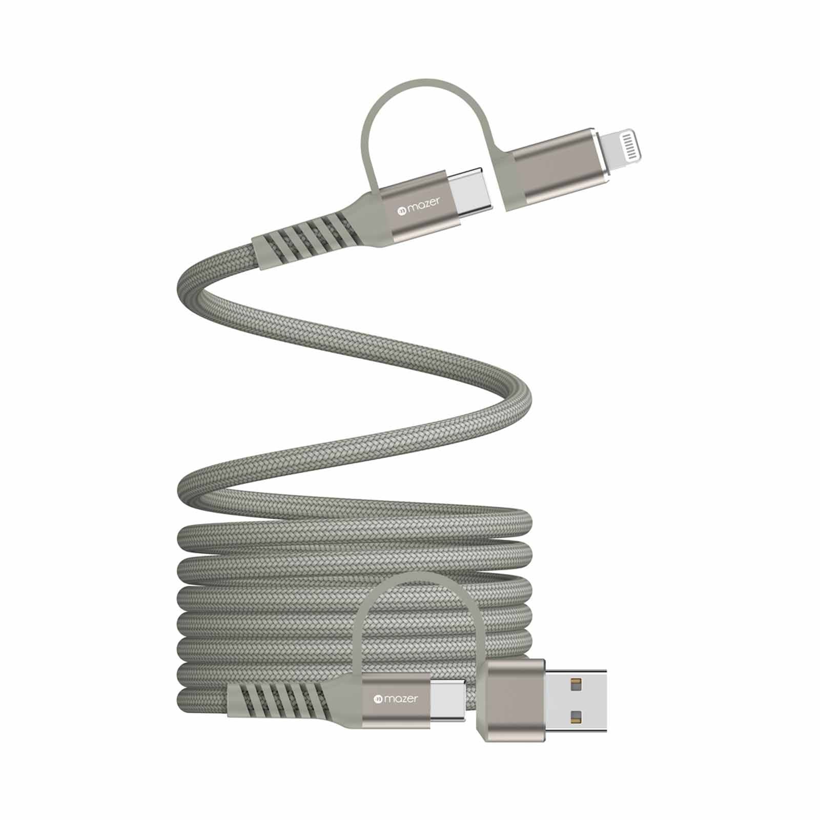 Mazer InfiniteLink Cobra Magnetic 4-in-1 2M/60W Fast Charging Cable - Image 3