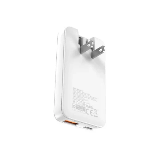 Mazer M-G65SLIM-WH GaN PD65W 1C1A with Travel Plugs (White) - Image 2