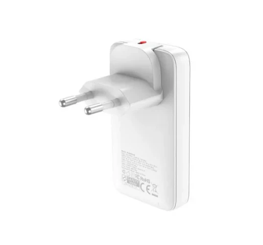 Mazer M-G65SLIM-WH GaN PD65W 1C1A with Travel Plugs (White) - Image 4