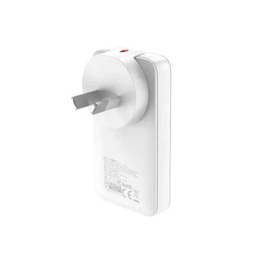 Mazer M-G65SLIM-WH GaN PD65W 1C1A with Travel Plugs (White) - Image 5