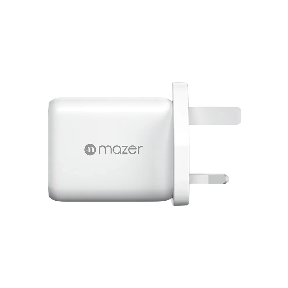Mazer M-G65W-V5UK GaNPrestige 65W GaN Wall Charger 2C1A  - White - Image 3