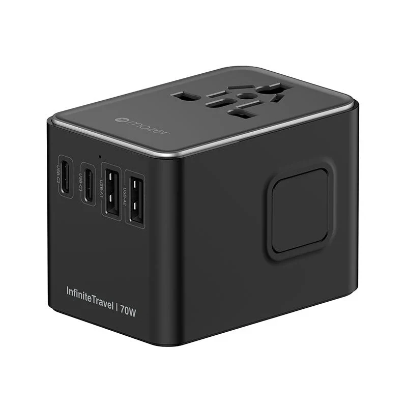 Mazer M-IFTravel170PD-BG InfiniteTravel GaN PD70W 3C+2A World Travel Charger (Black) - Image 2