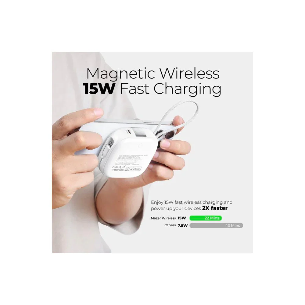 Mazer MagLink18i 10000mAh Magnetic Wireless Power Bank - Image 5