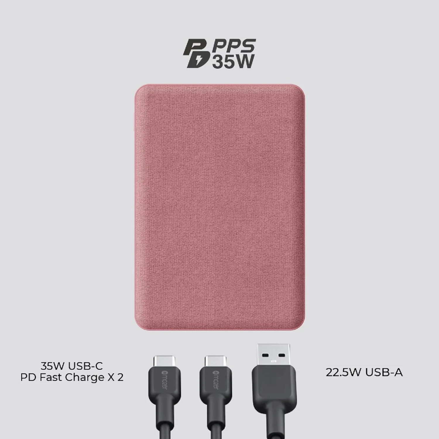 Mazer PC35W10.0V3 10000mAh/38.5Wh Power Bank - Image 2
