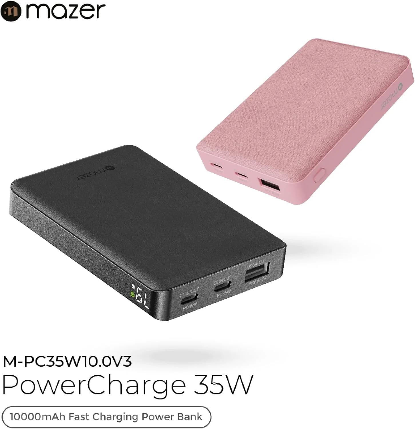 Mazer PC35W10.0V3 10000mAh/38.5Wh Power Bank - Image 6