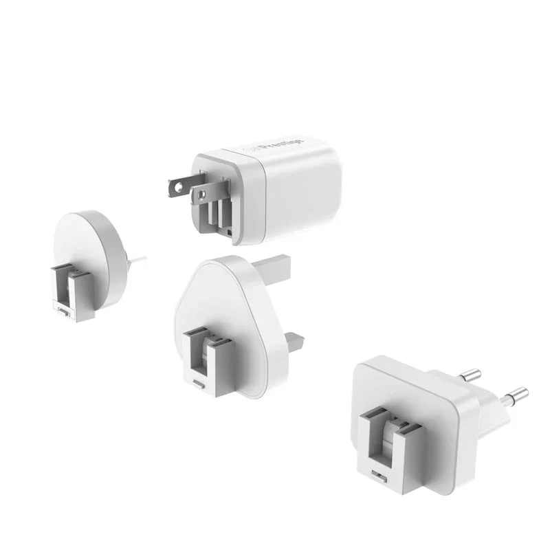 Mazer PD35W Travel Adapter with Changeable Plugs - White - Image 3