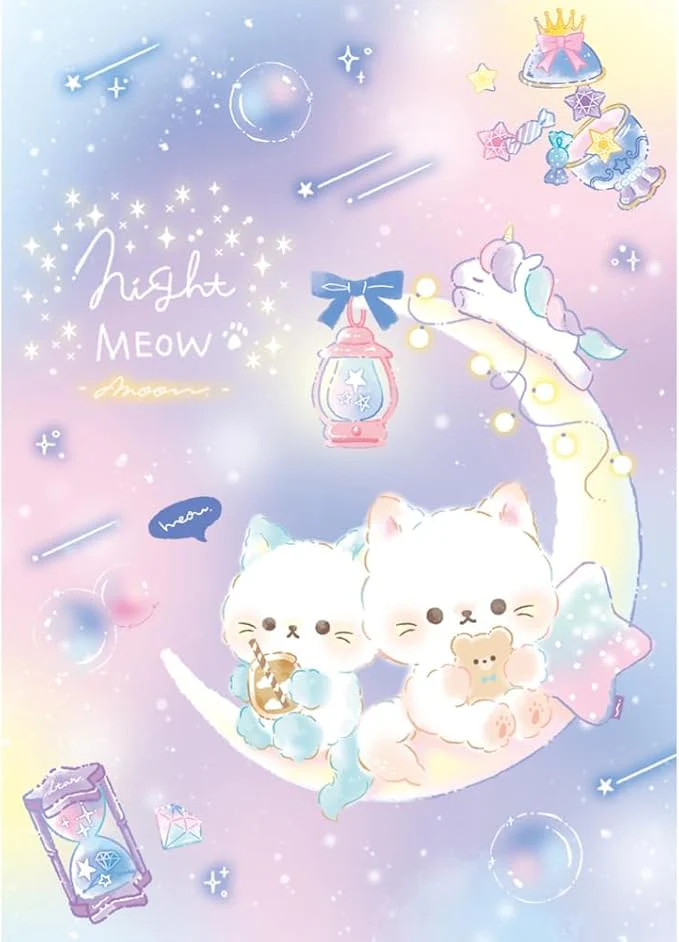 Memo With Lockable Case - Night Meow - Image 2