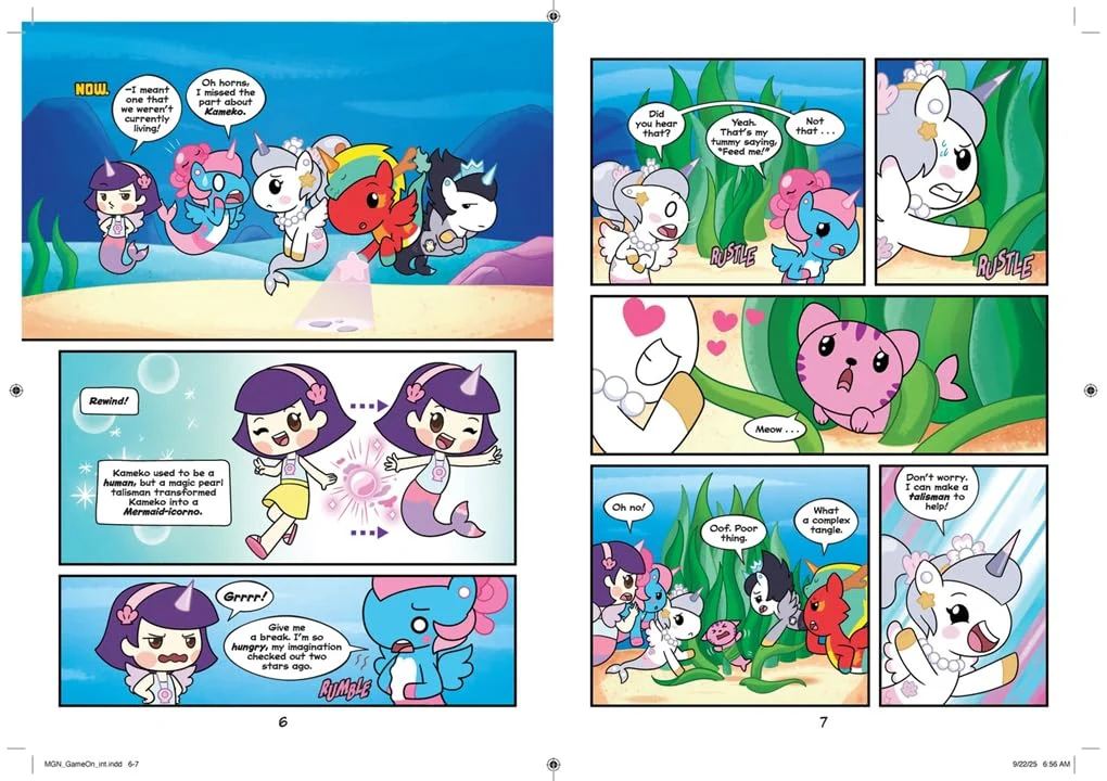 Mermicorno: Undersea Adventures: GAME ON!: An Early Graphic Novel (Hardcover) - Image 2