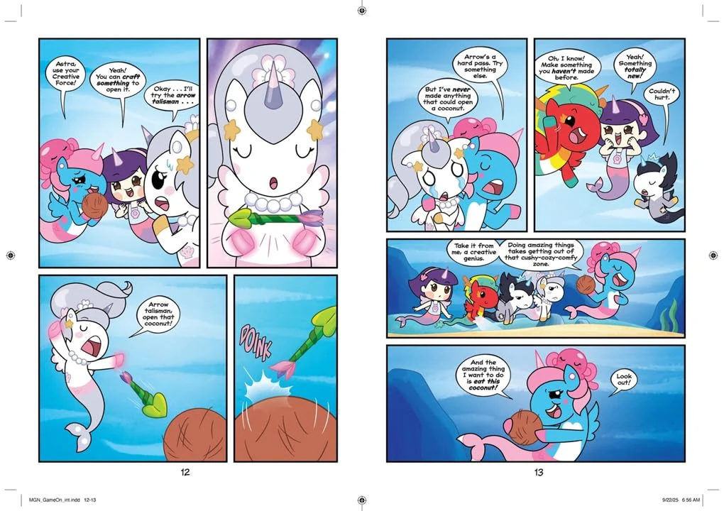Mermicorno: Undersea Adventures: GAME ON!: An Early Graphic Novel (Hardcover) - Image 3