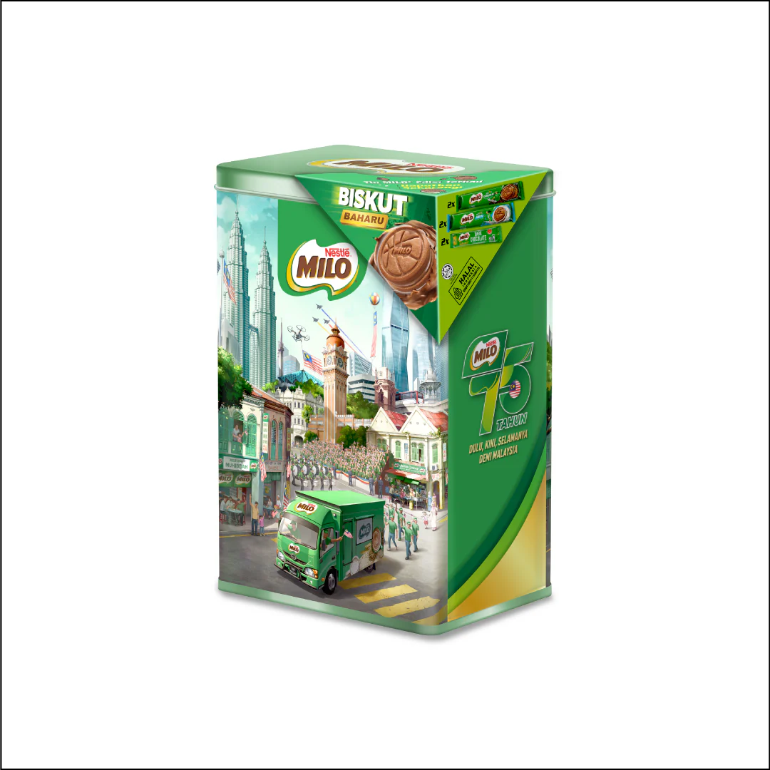 Milo Biscuit Gifting Tin 482g - Image 2