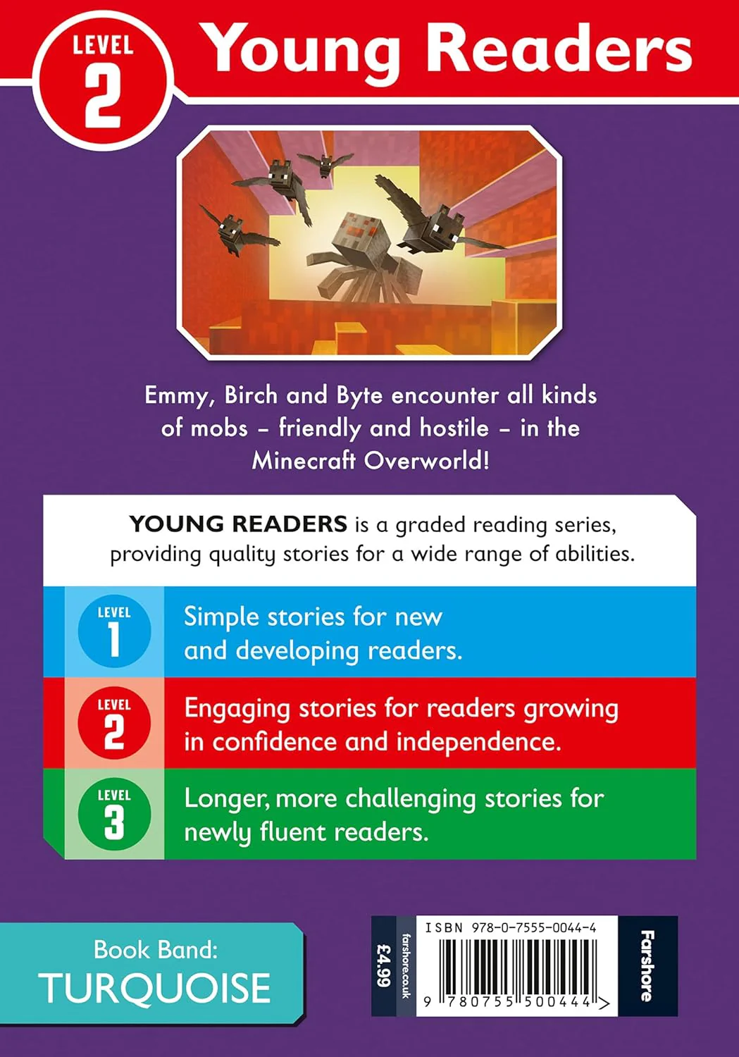 Minecraft Young Readers: Mobs in the Overworld Paperback - Image 2