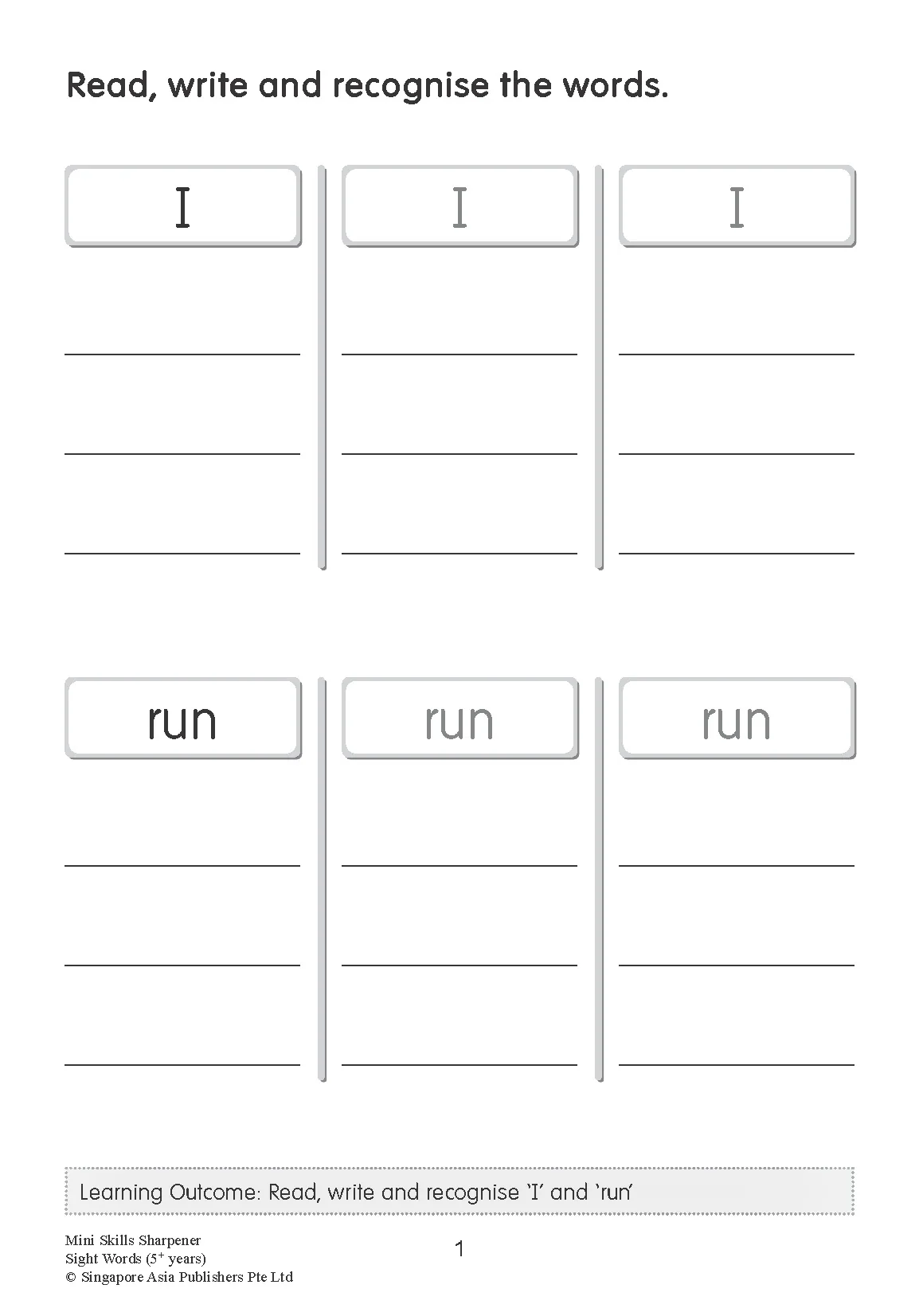 Mini Skills Sharpener SIGHT WORDS (5+ Years) - Image 3