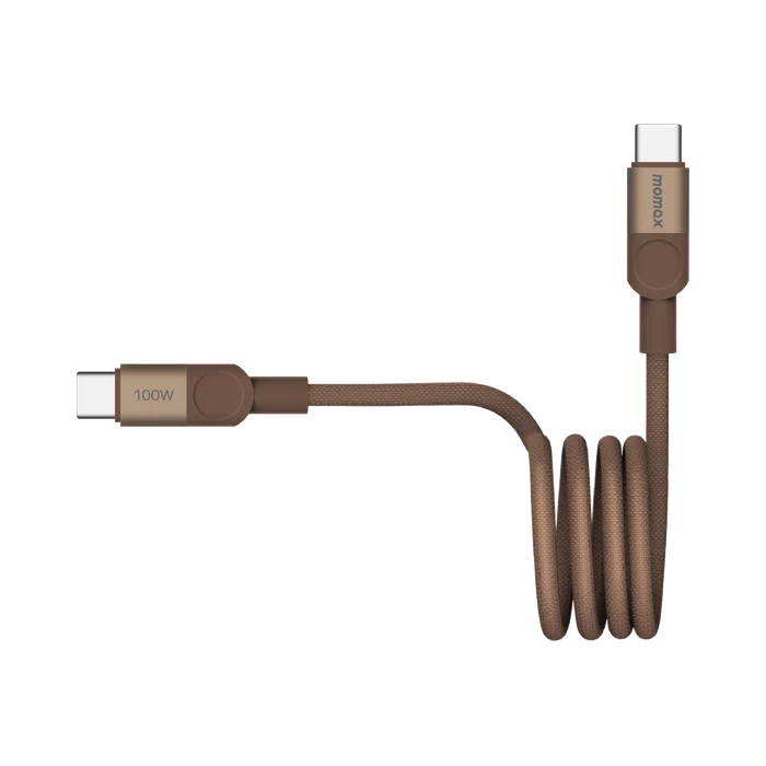 Momax DC52L2 USB-C to USB-C Magnetic Cable 100W (1M) - Sandstone - Image 4