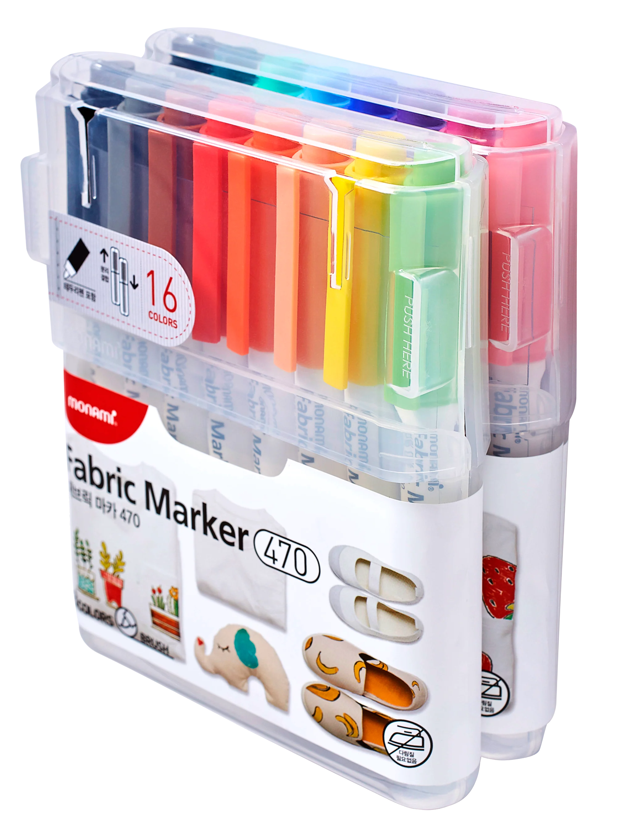 MONAMI FABRIC MARKER 470 SET A 15C+1