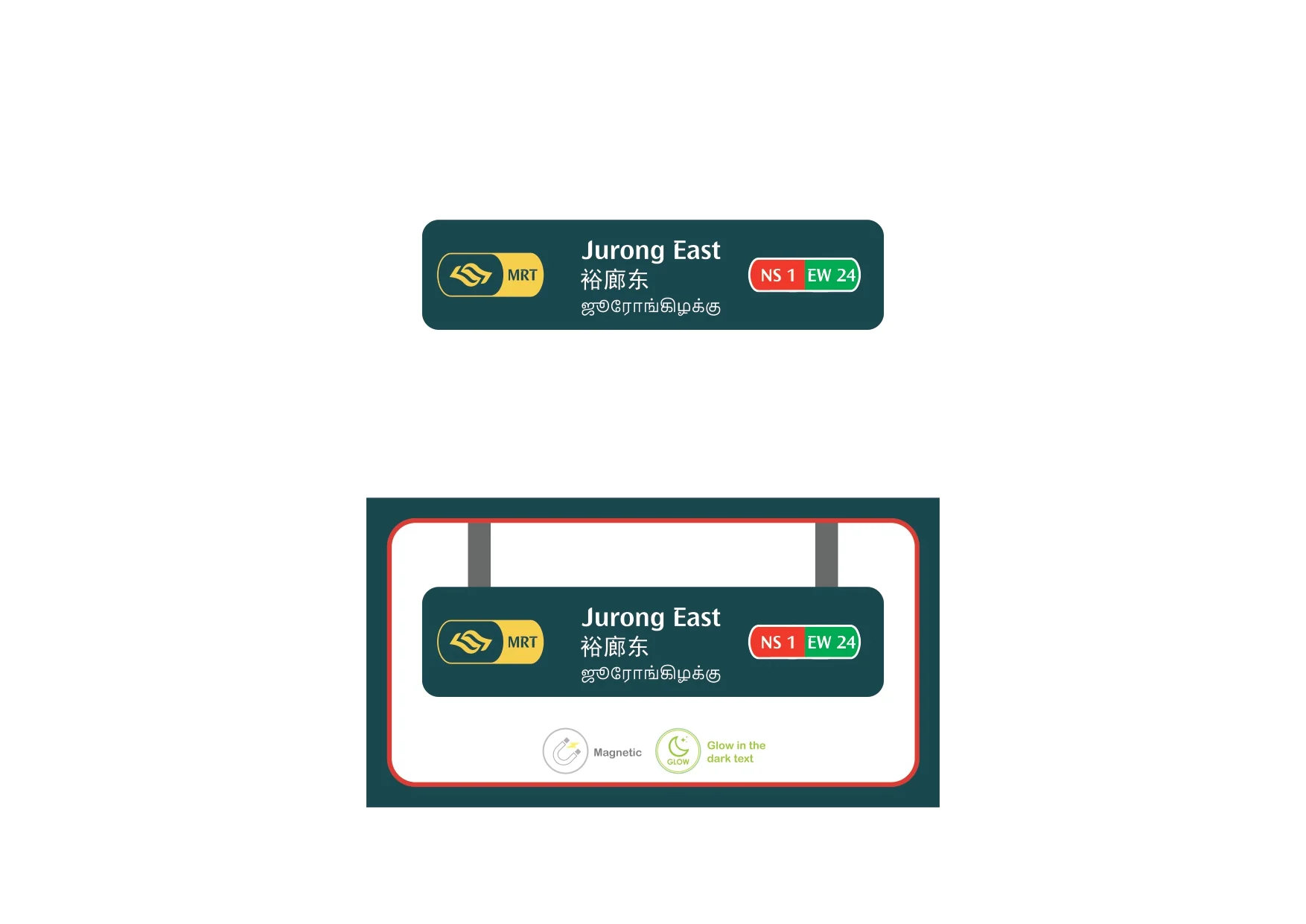 MRT Station Magnet – Jurong East (NS1 / EW24)